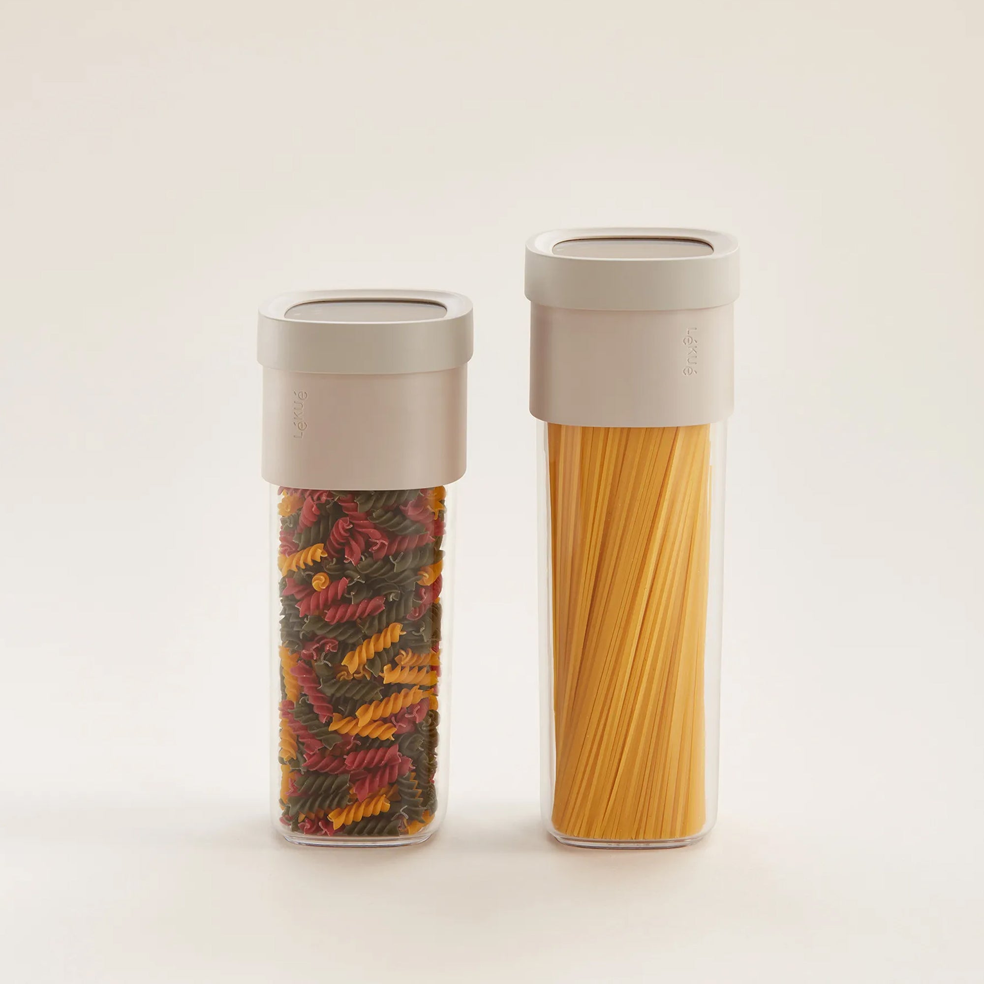 Contenedor Plegable para Cocina y Despensa Flip Storage Beige Lékué