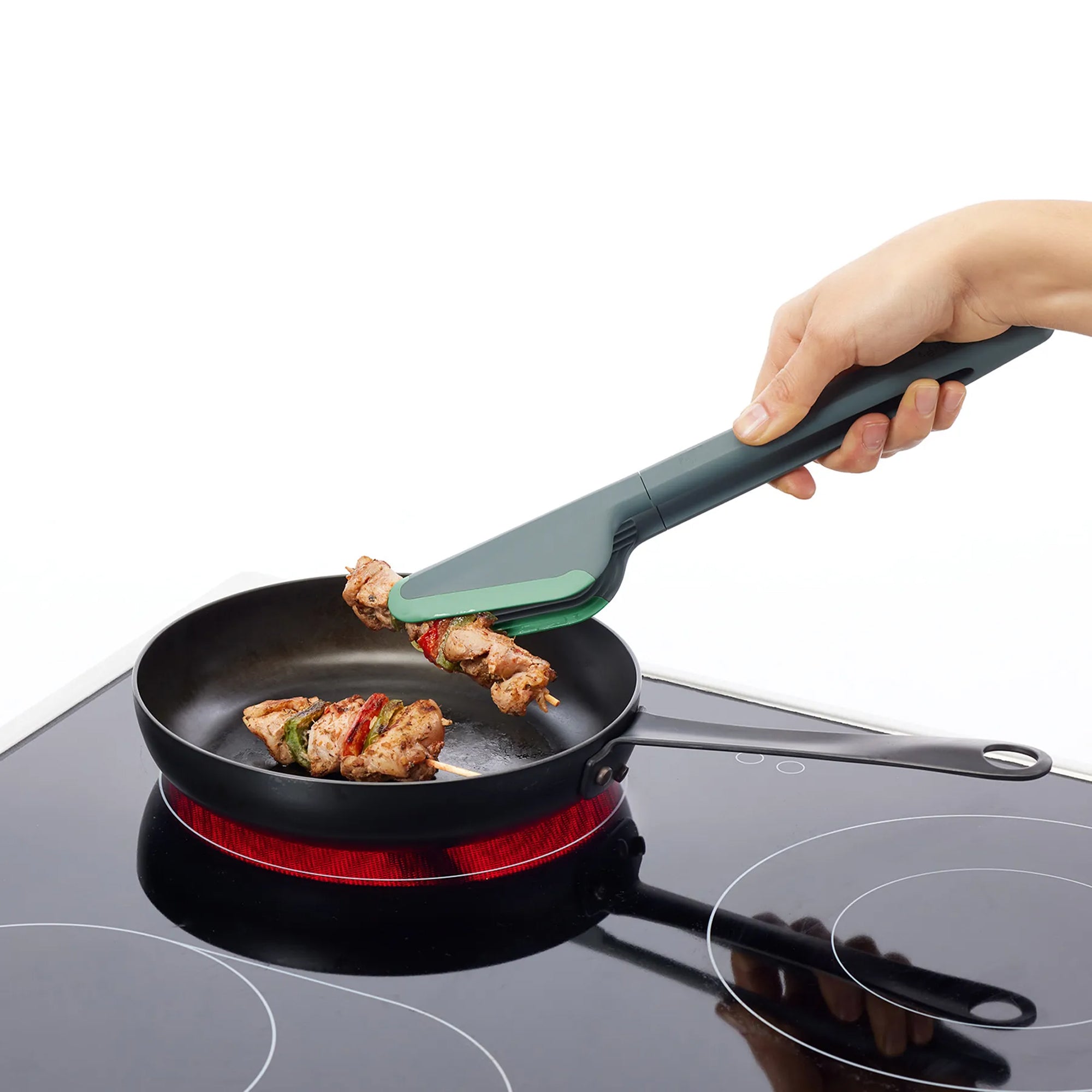 Pinzas de Cocina Policarbonato y Silicona Platino Lékué