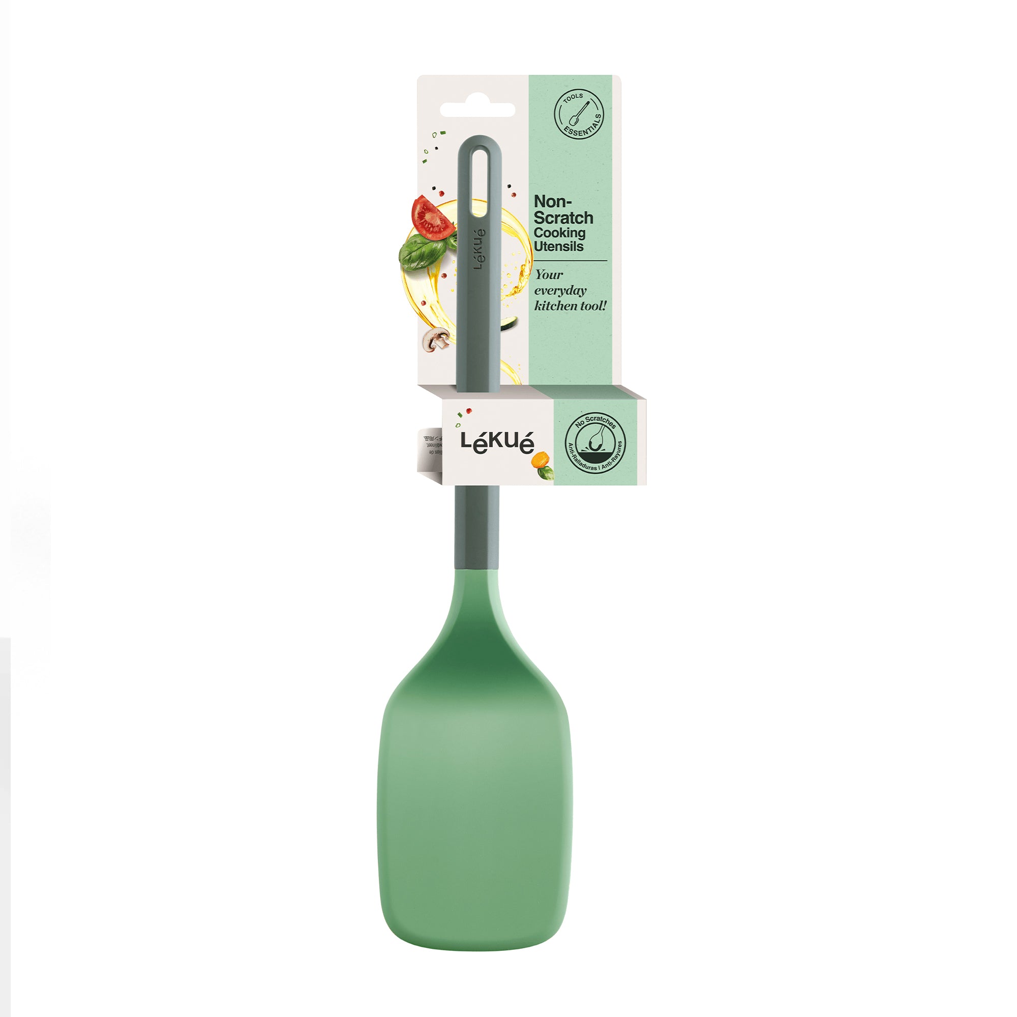 Espátula Lisa Flexible Policarbonato y Silicona Platino Lékué