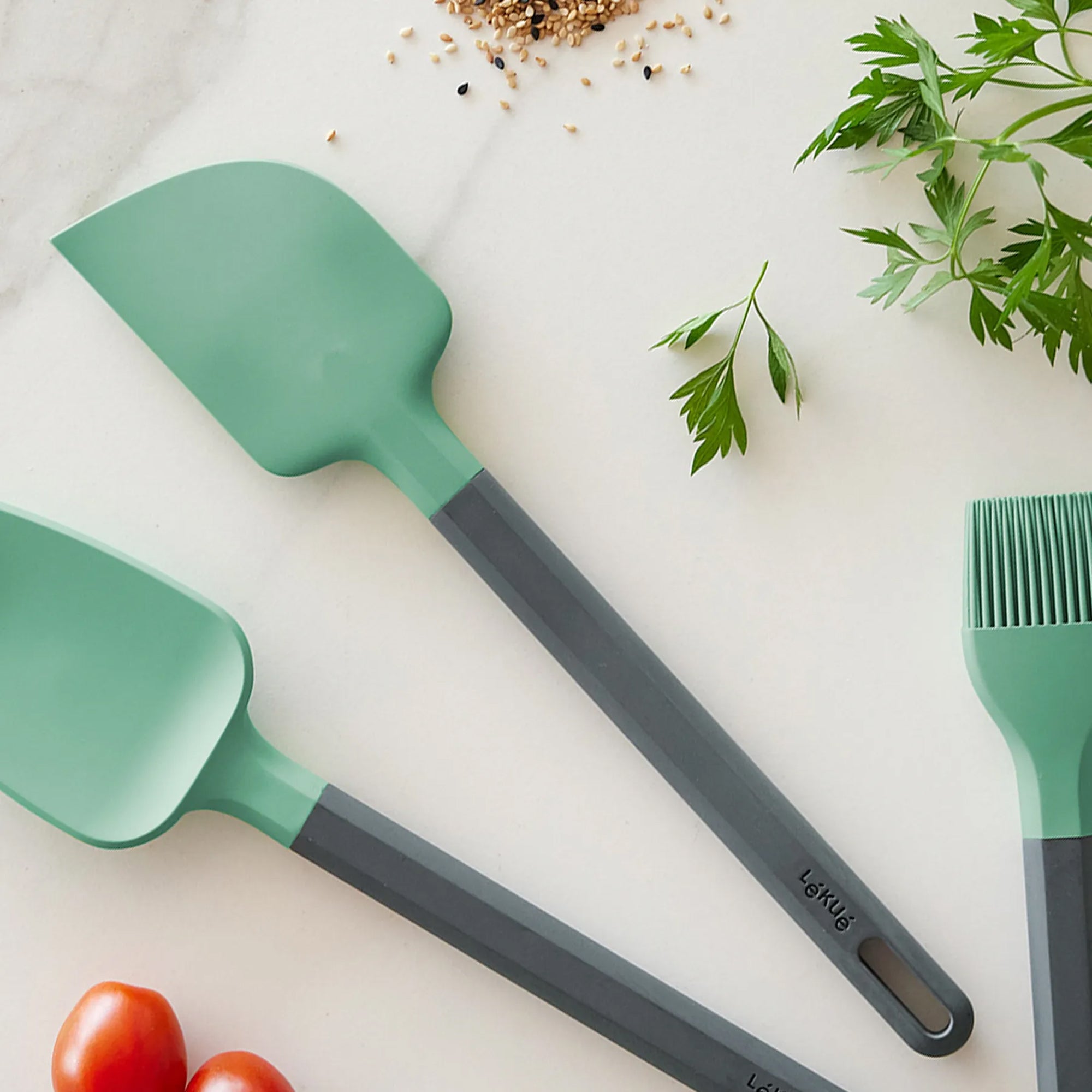 Espátula de Cocina Policarbonato y Silicona Platino Lékué