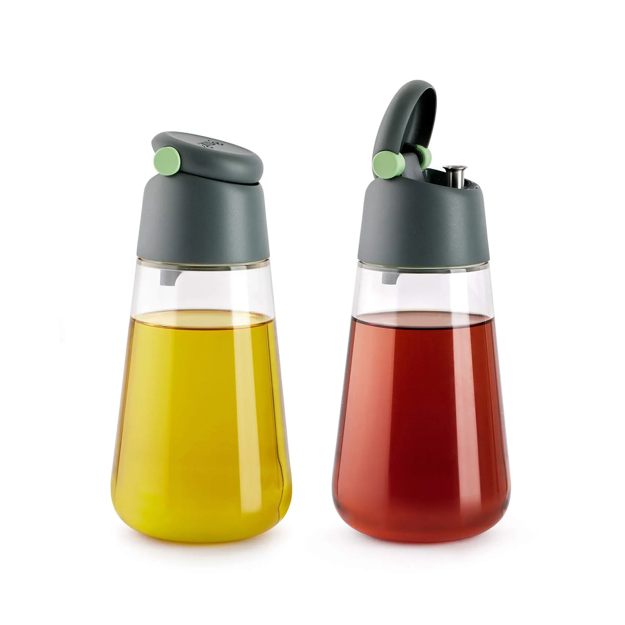 Set de 2 Dispensadores Aceite y Vinagre de Cristal y Policarbonato Lékué