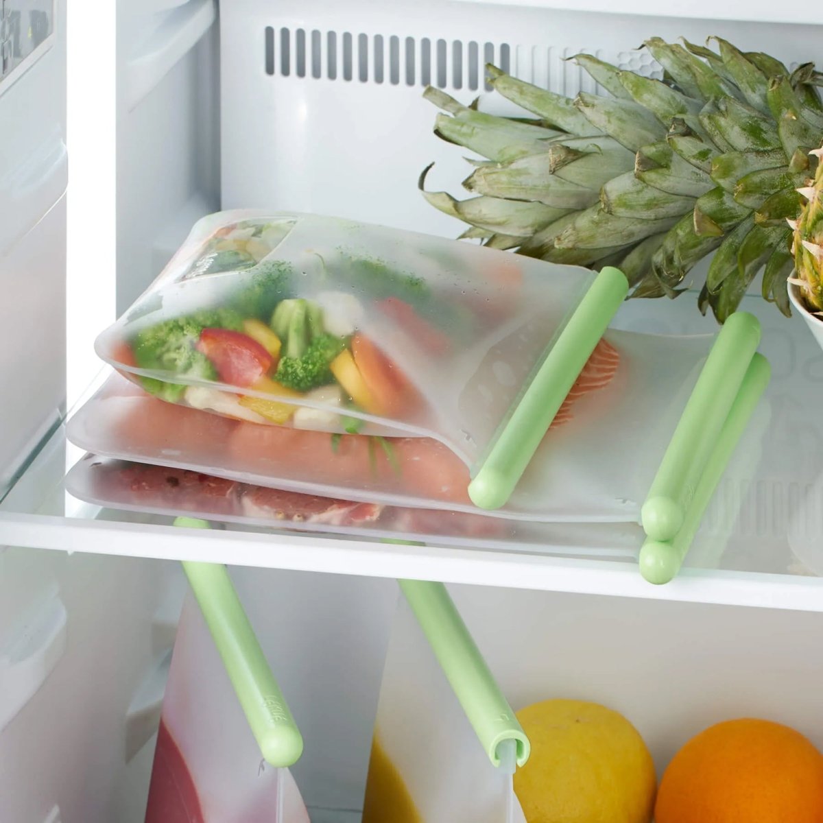 3 Bolsas Reutilizables Planas Silicona Platino Lékué - shop_name