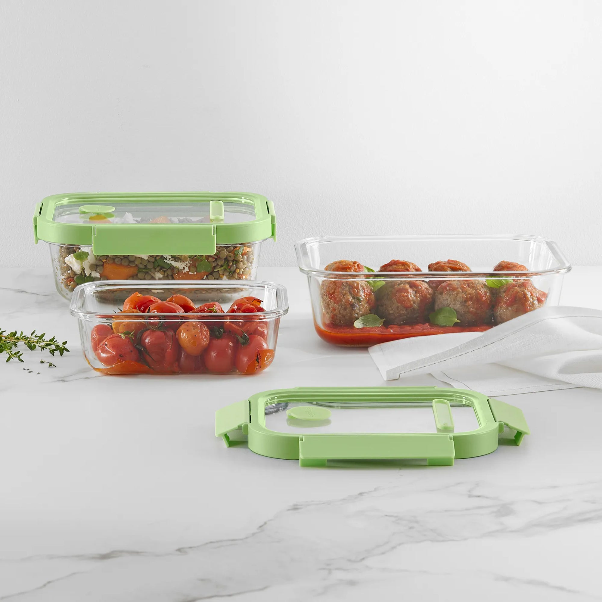 Recipiente Hermético Cristal 370 ml Lékué