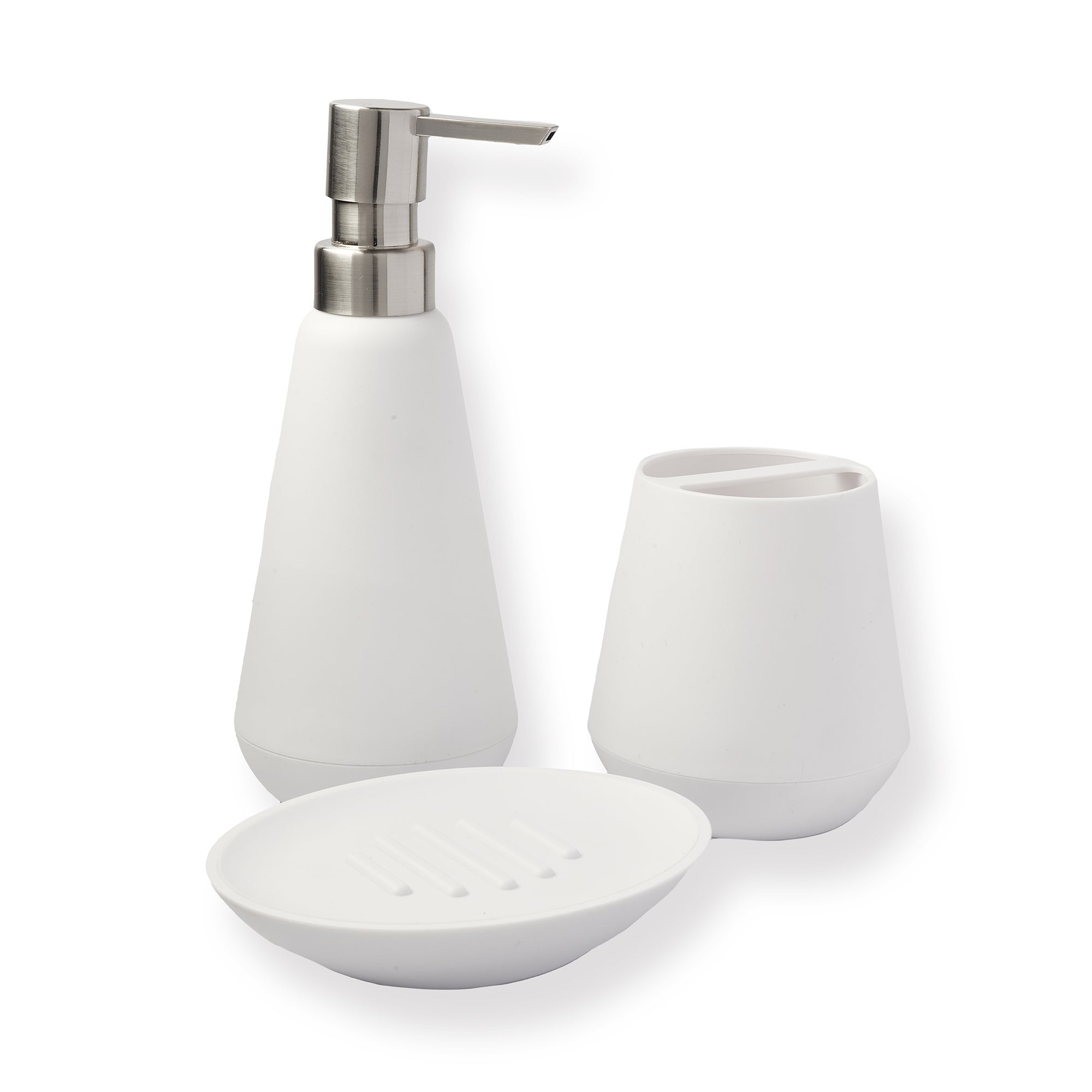 Jabonera para Baño Policarbonato Belize Blanco Sttelli