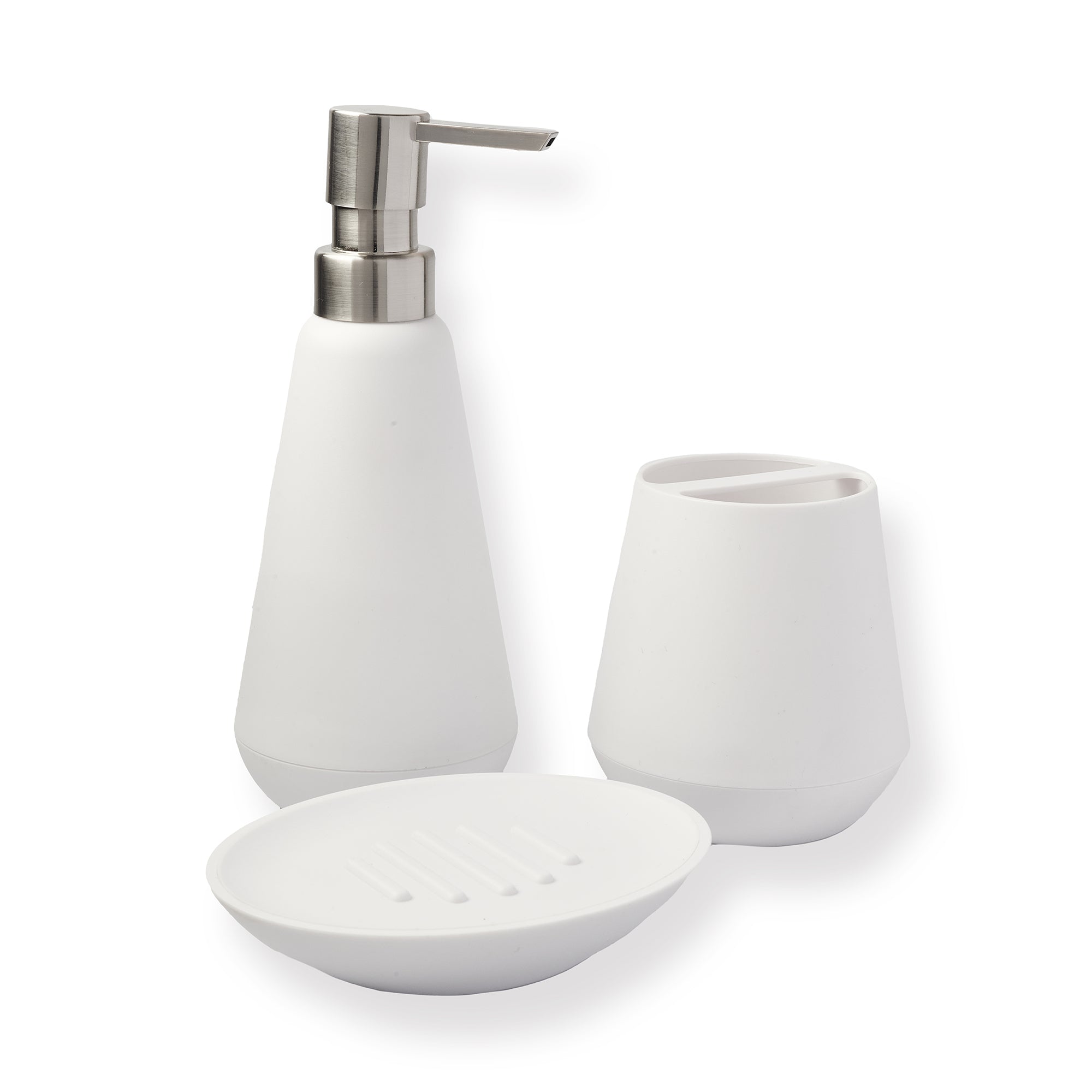 Vaso para Baño Policarbonato Belize Blanco Sttelli
