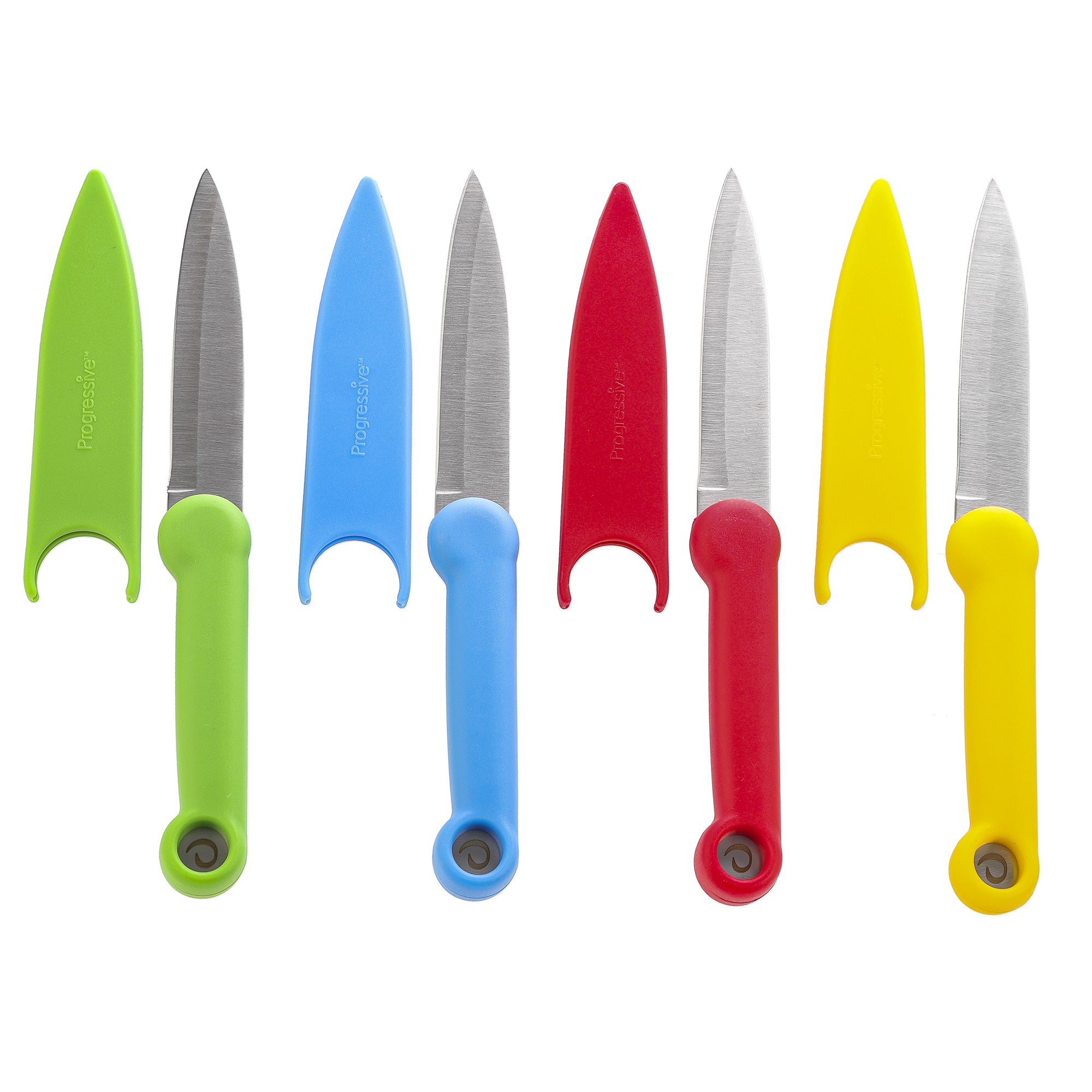 4 Cuchillos Varios Colores Progressive con Funda Portectora