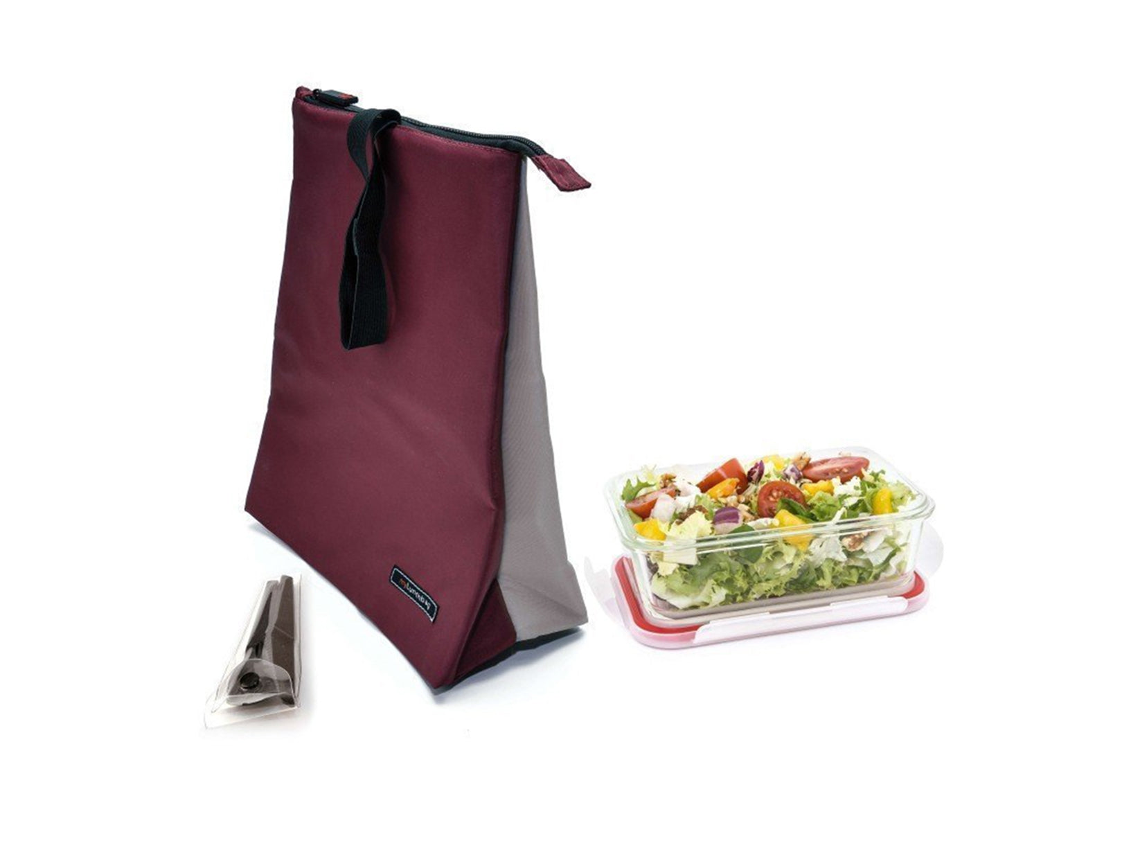 Bolsa Porta Alimentos Snack Bag Soft Rojo Iris Barcelona