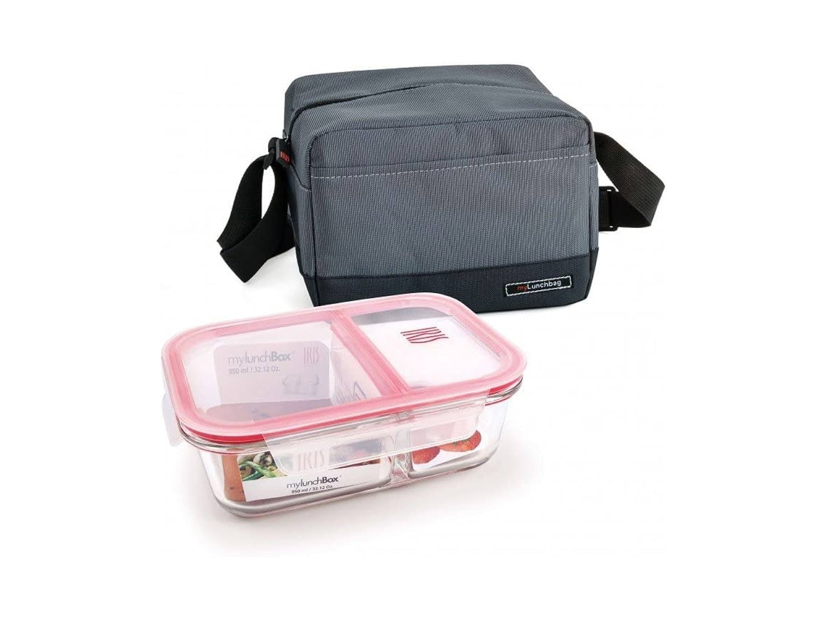 Lonchera Reutilizable Lunchbag 3.5 L Gris Térmica, Compacta y Ecológica Iris Barcelona