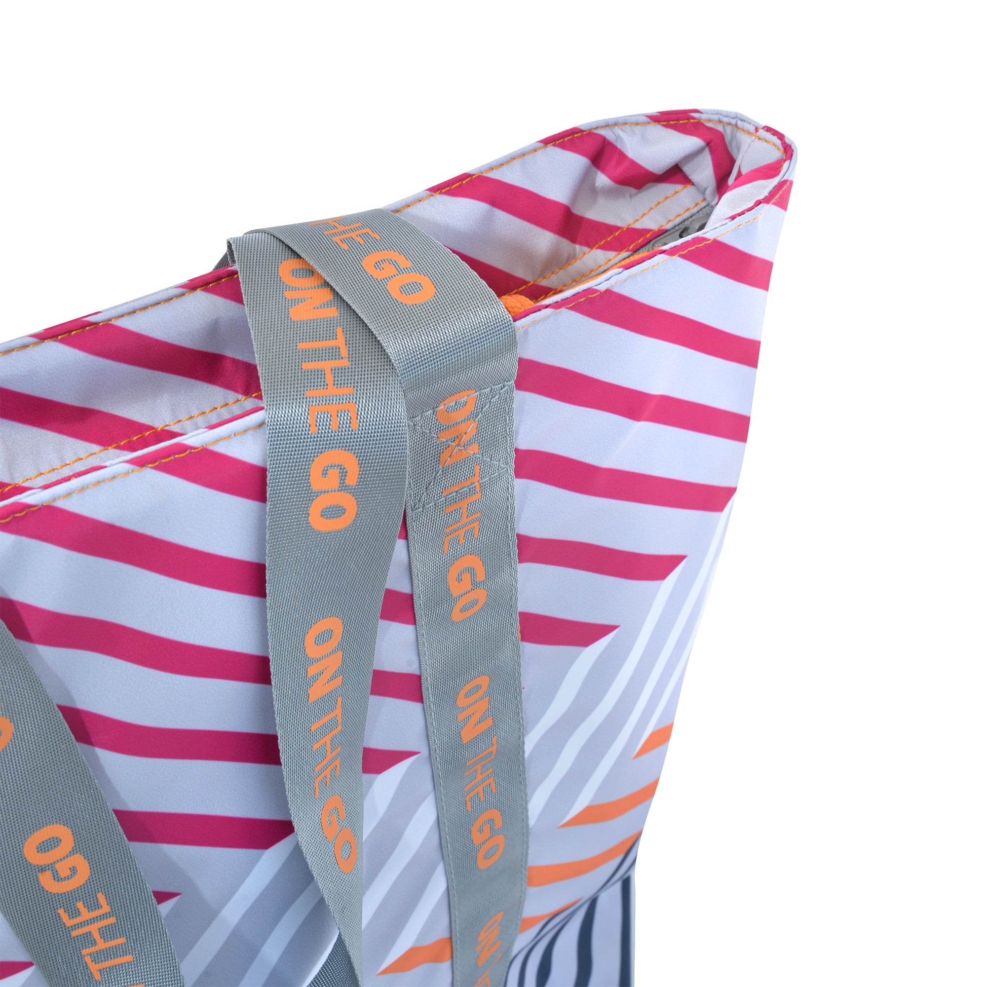 Bolsa On The Go  10 Lt Rayas Rosa IRIS Barcelona