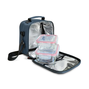 Lonchera Basic 5 lt con 2 contenedores de vídrio (0.84lt y 0.57lt) IRIS Barcelona