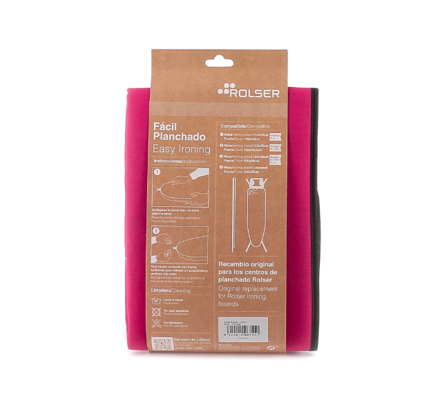 Funda Para Burro de Planchar Rosa Malva - Rolser