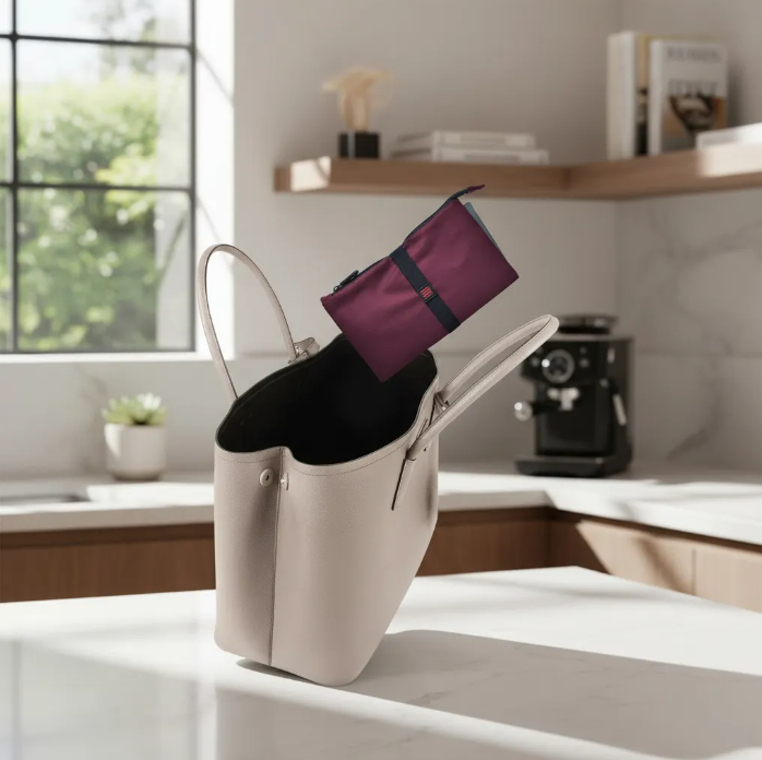 Bolsa Porta Alimentos Snack Bag Soft Rojo Iris Barcelona