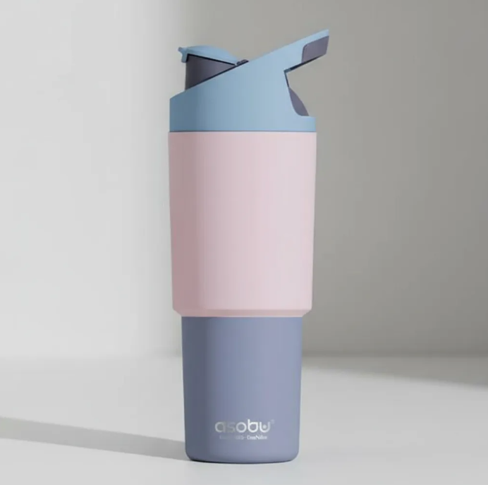 Botella para Agua Doble Pared de Acero Inoxidable Cosmic Rosa Pastel 945ml Asobu