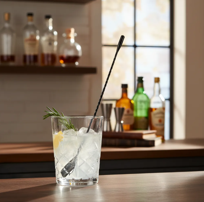 Cuchara Roscada Mezcladora para Cóctel Acero Inoxidable Moonlight Vin Bouquet