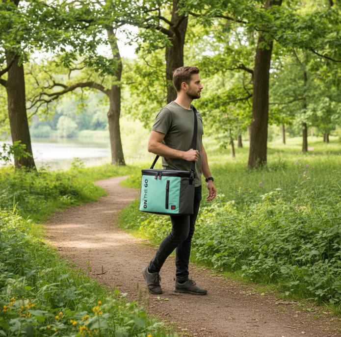Bolsa Nevera On The Go Menta - Iris Barcelona