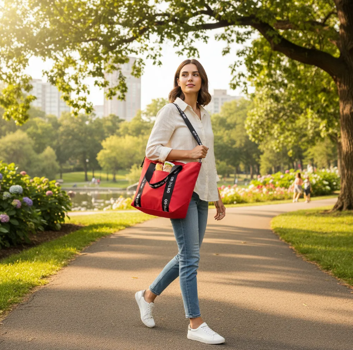 Bolsa Lunchbag Tote On The Go Rosa – Iris Barcelona