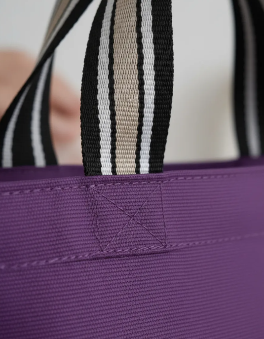 Bolsa Tote Lunchbag Iris En Poliéster Púrpura