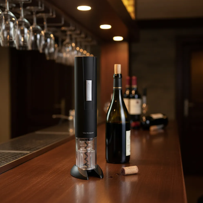 Sacacorchos Eléctrico Inalámbrico con Descapsulador Vin Bouquet