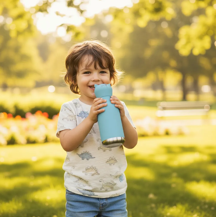 Botella para Agua de Acero Inoxidable Gato Beastie 460ml Asobu