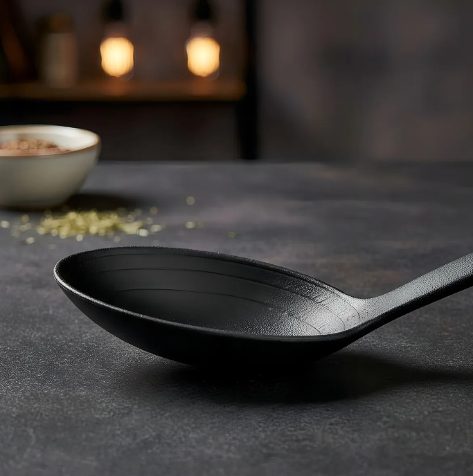 Cuchara para Verdura con Cuchara Ovalada Gentle Plus Pioliamida Negro Westmark