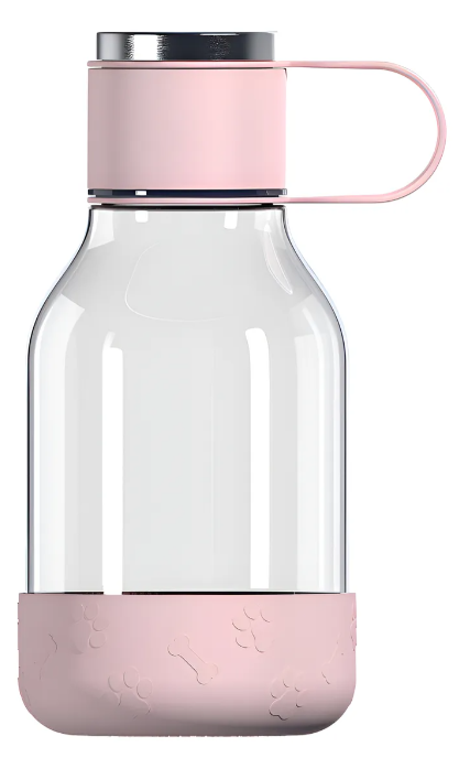 Botella Y Cuenco Para Mascotas 1l Twb20 Asobu Rosa