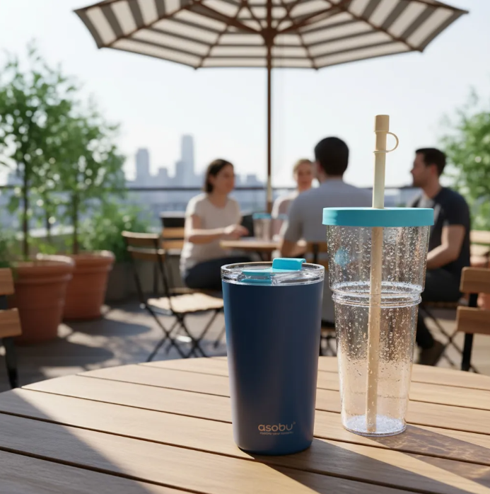 Vaso Termo Asobu 2 En 1 Acero Inoxidable 845 Ml