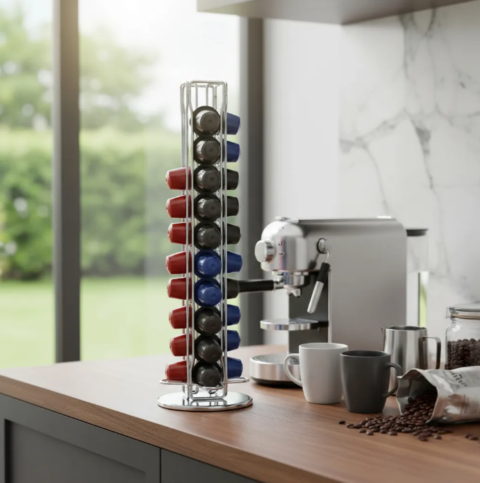 Rack Giratorio Nerthus Para 40 Cápsulas Nespresso Fih 409