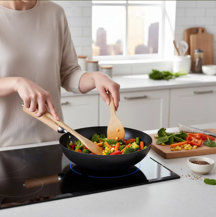 Wok Antiadh. 24cm Acero Joyce Chen J21-9975