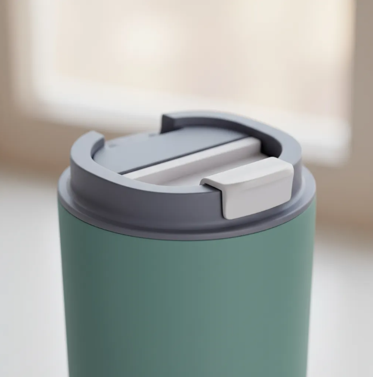 Termo de Acero Inoxidable Doble Pared Pick Me Up Verde Pastel 650ml Asobu