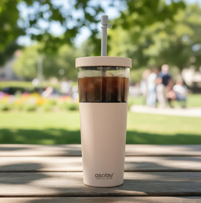 Vaso Termo 2 En 1 Acero Inoxidable 845ml/520ml Marina Asobu