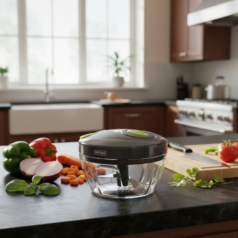 Picadora Manual de Policarbonato Mini Chopper Nerthus