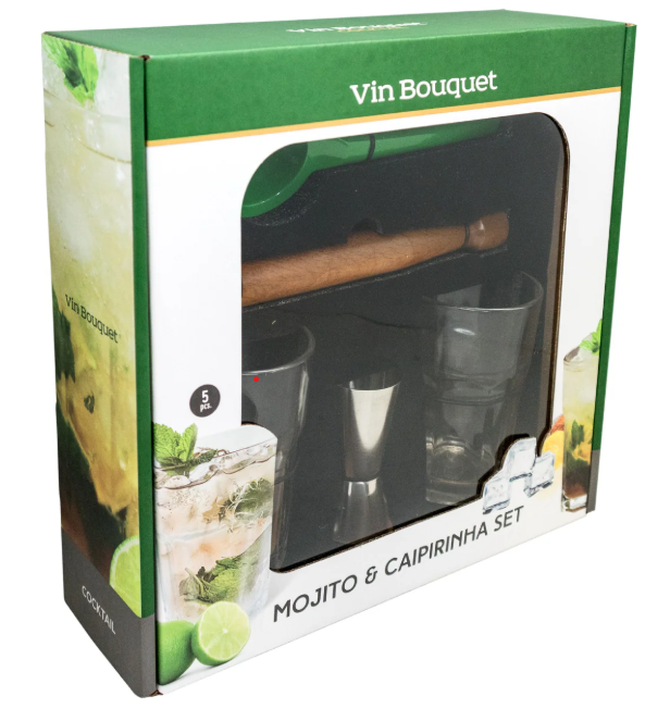 Vin Bouquet Set Accesorios Bar Mojito Y Caipirinha