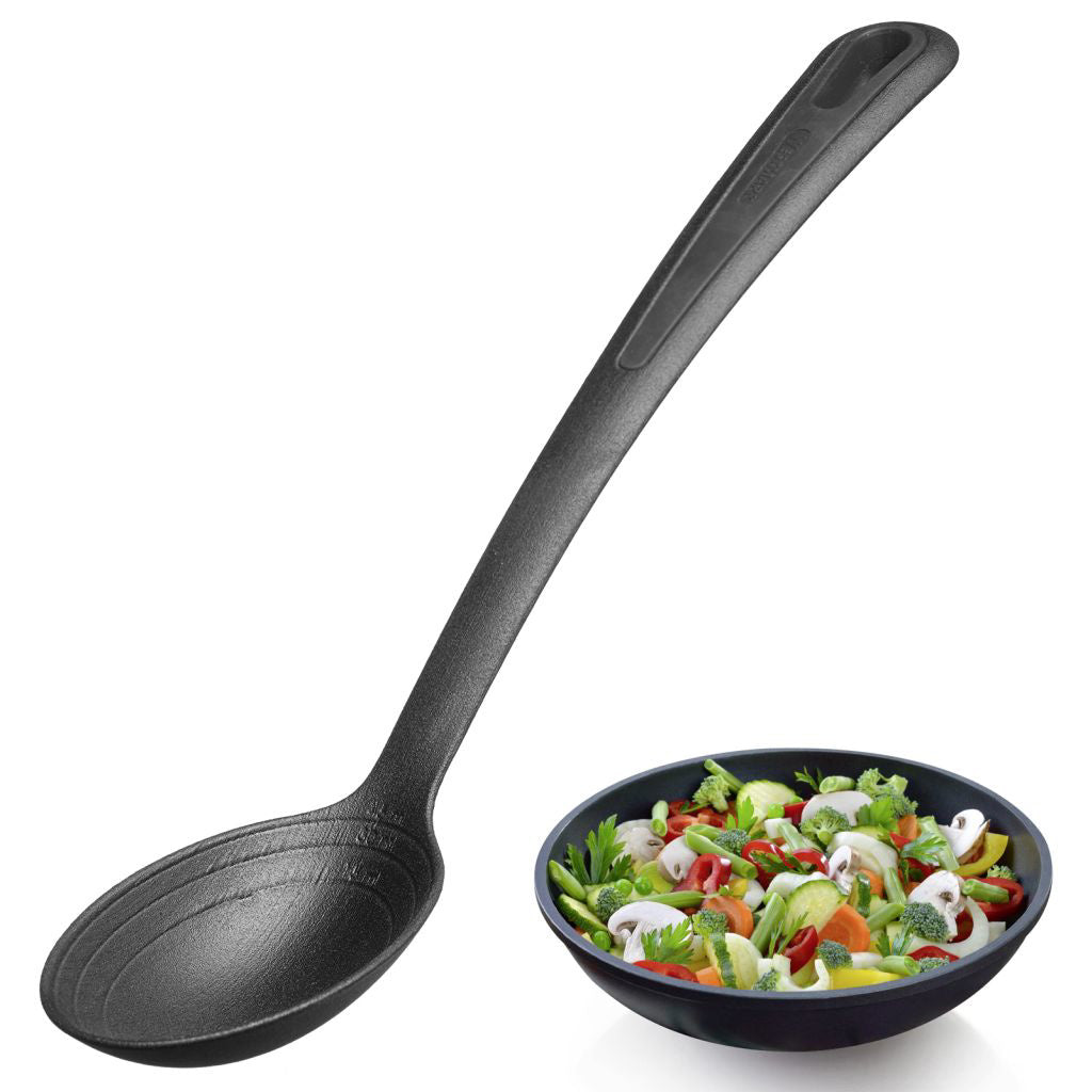 Cuchara para Verdura con Cuchara Ovalada Gentle Plus Pioliamida Negro Westmark