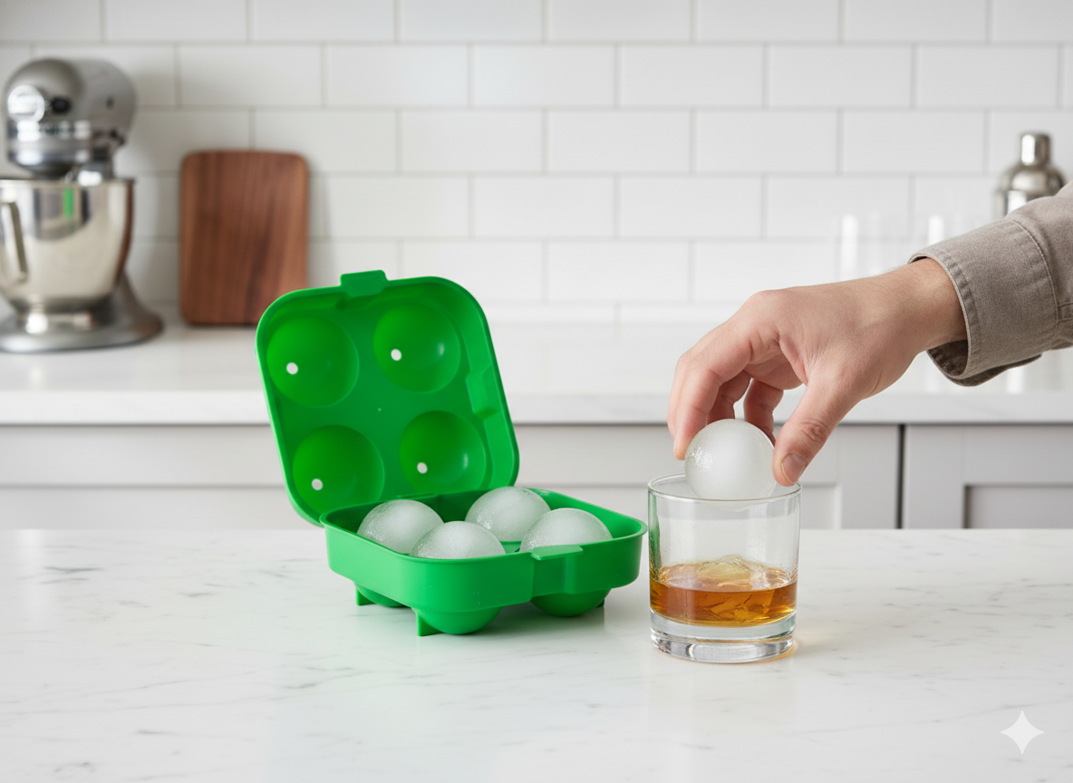 Bandeja de Silicona para Hielos Redondos Vin Bouquet