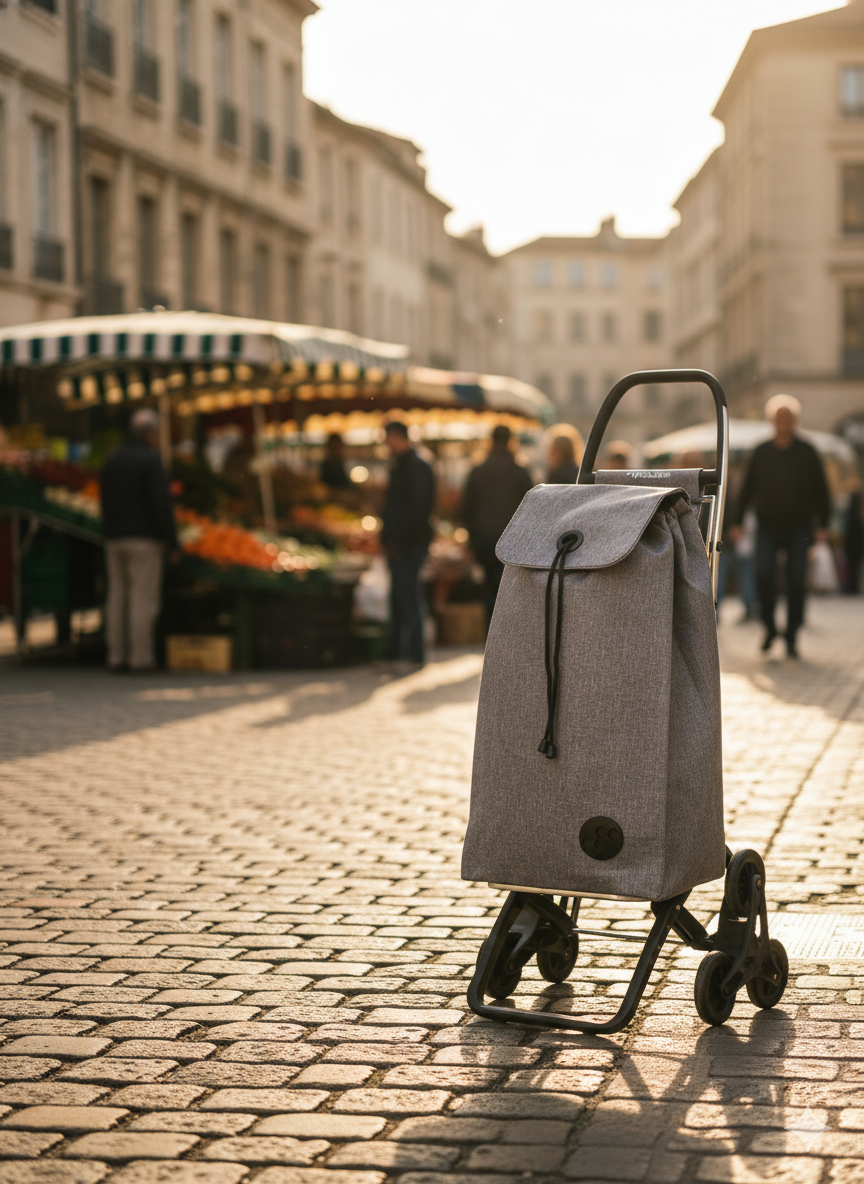Carrito de Compras IMX383 Tweed 6 Gris Rolser
