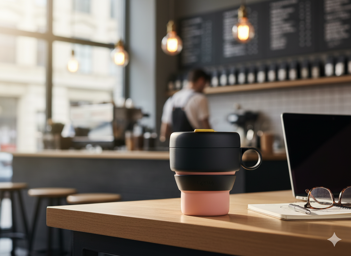 Mug To Go 350 ml Coral Lékué