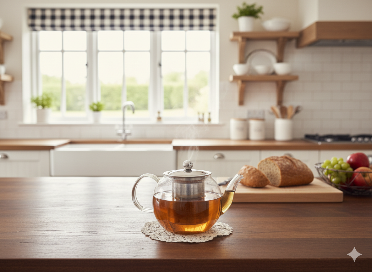 Tetera de Cristal Transparente 800 ml Nerthus