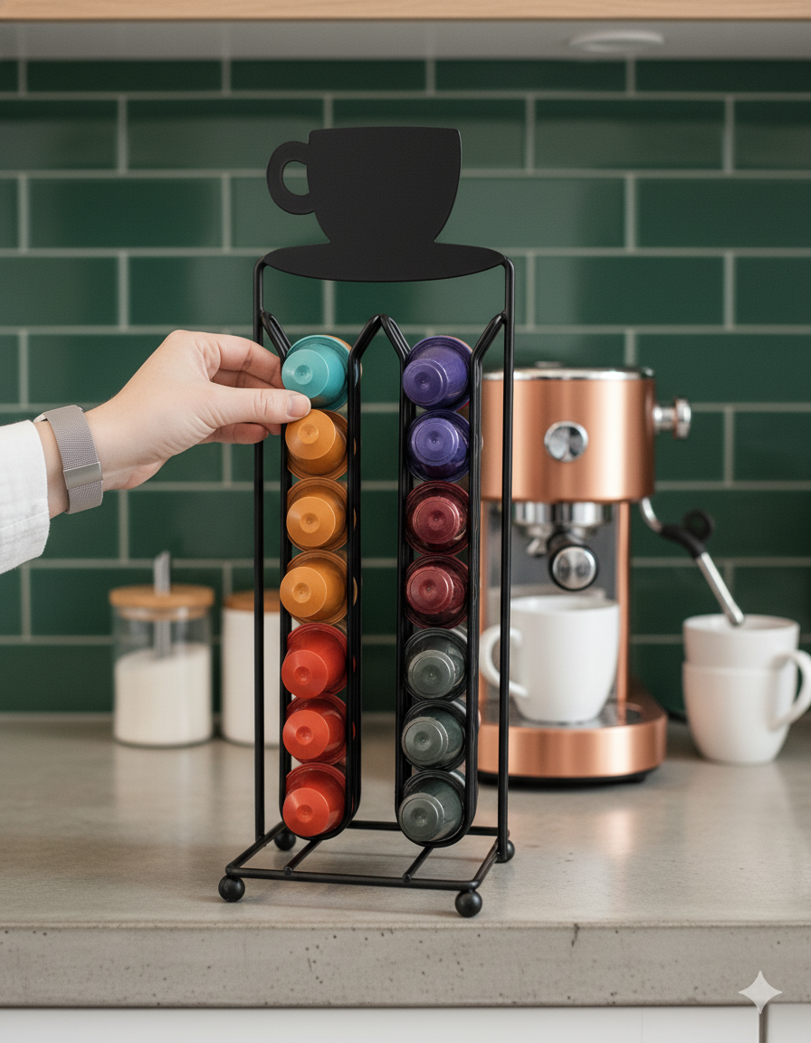 Rack de Taza para 28 Cápsulas Café Nespresso Nerthus