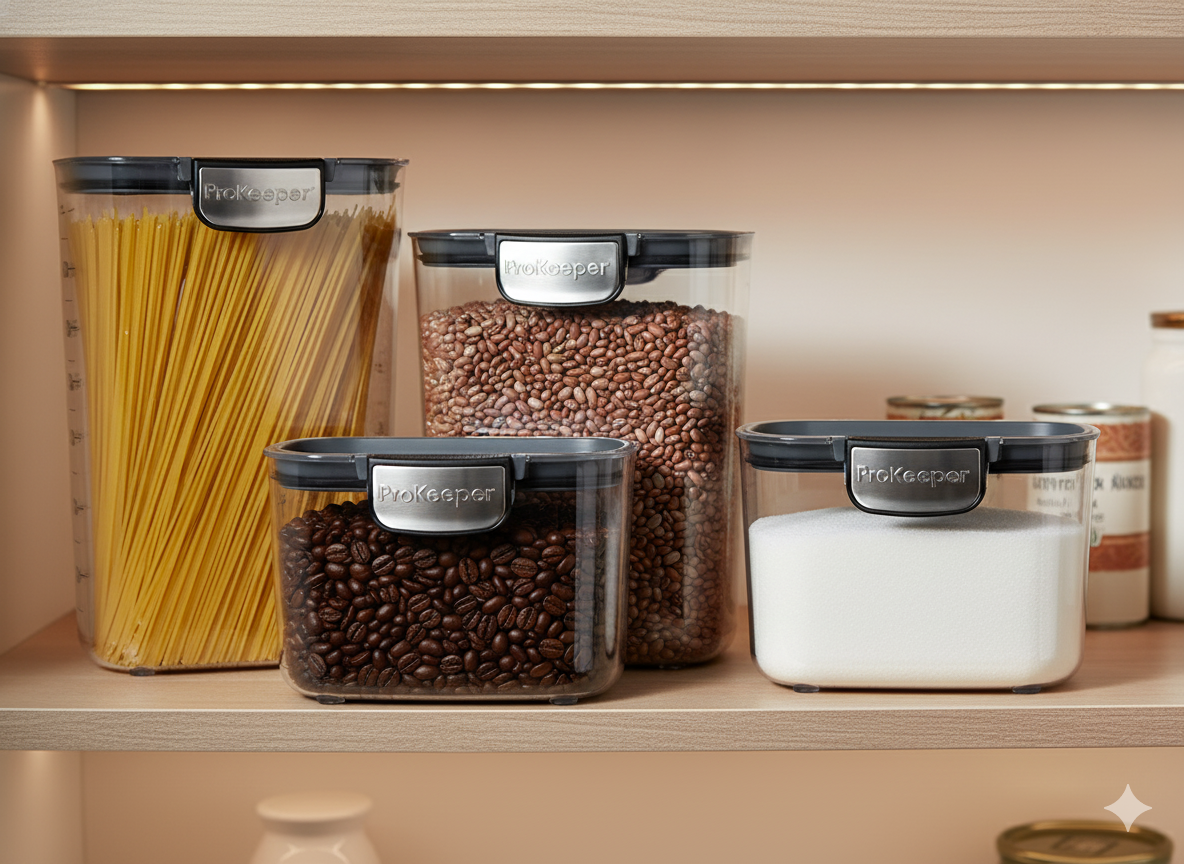 4 Contenedores Diferentes Medidas ProKeeper+ Progressive