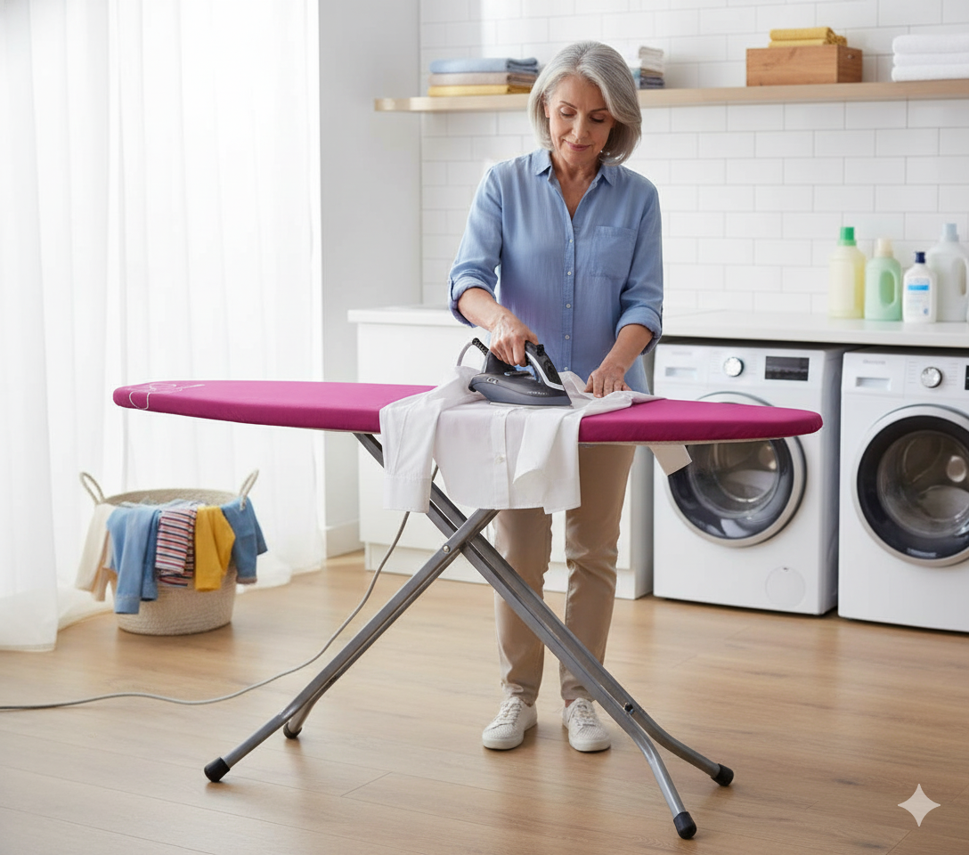 Funda Para Burro de Planchar Rosa Malva - Rolser