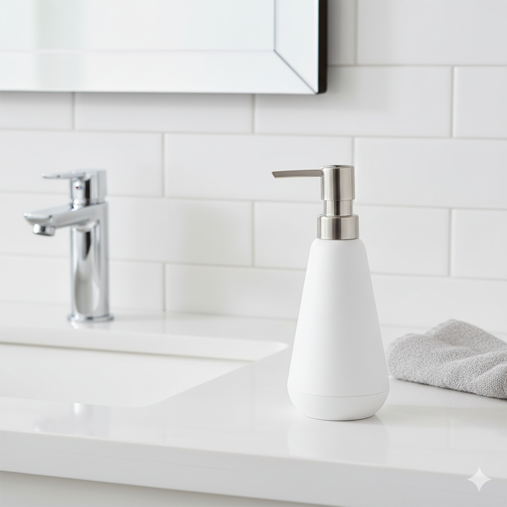 Dispensador para Baño Policarbonato Belize Blanco Sttelli