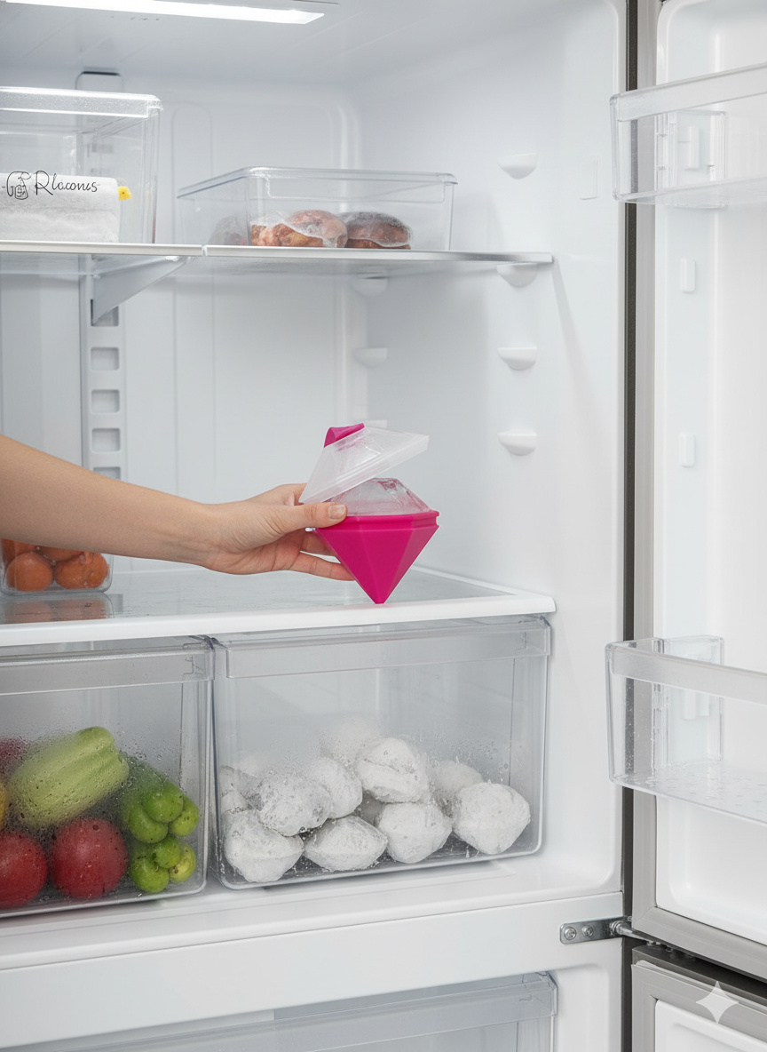 Molde Ice Diamond Magenta Traslúcido Lékué