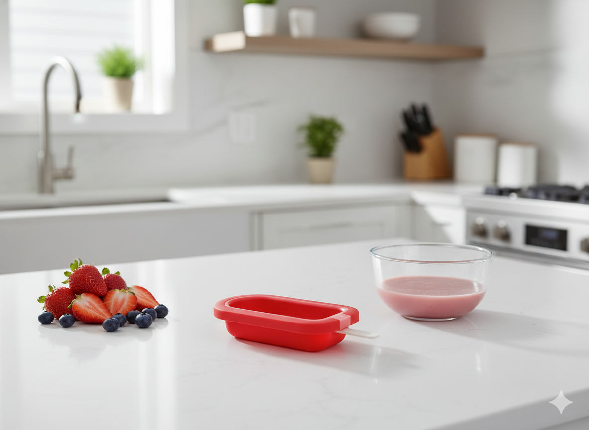 Molde Paleta Silicona Platino Rojo Lékué