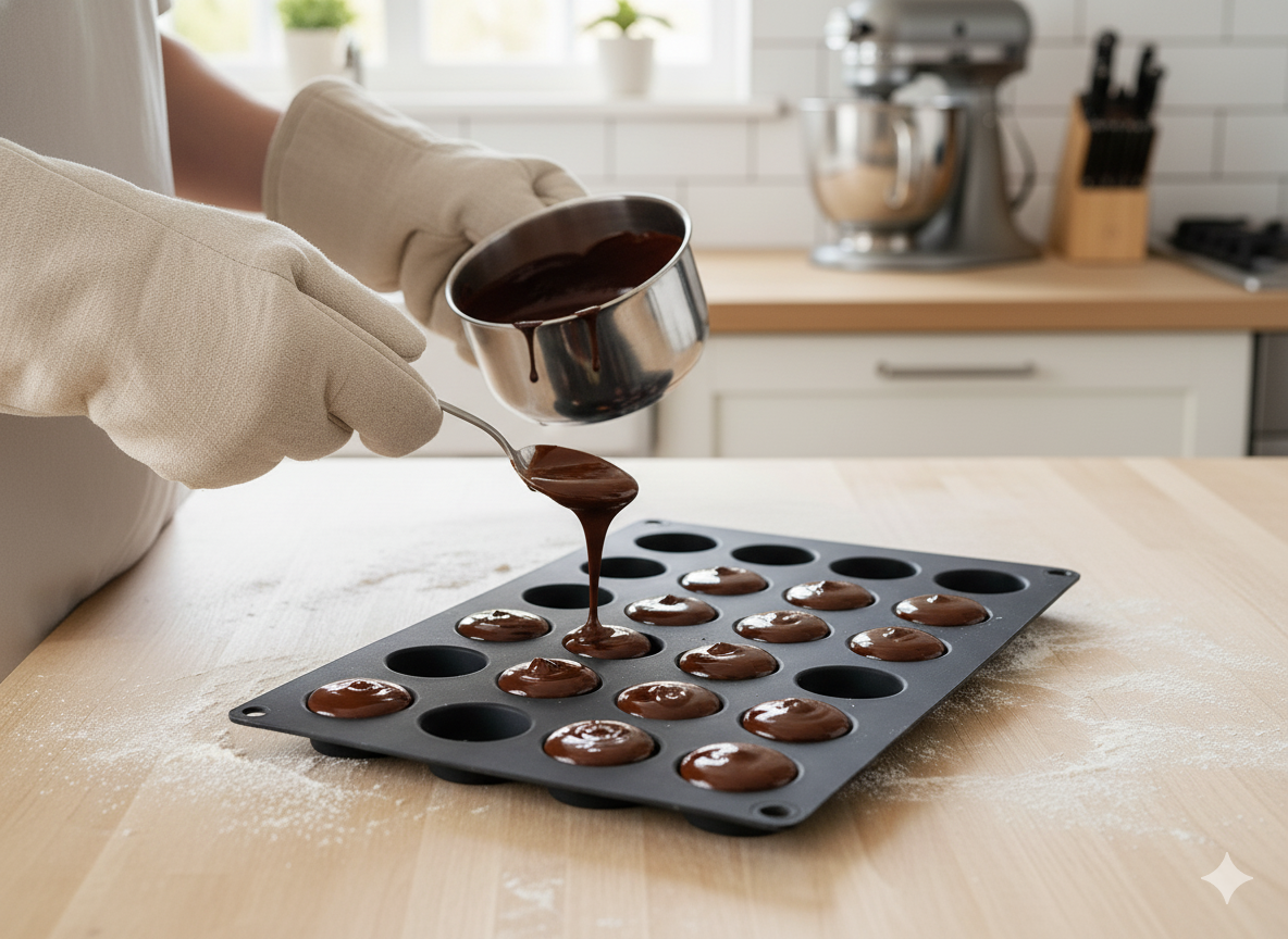 Molde 24 Medias Esferas Alta Reposteria Lékué