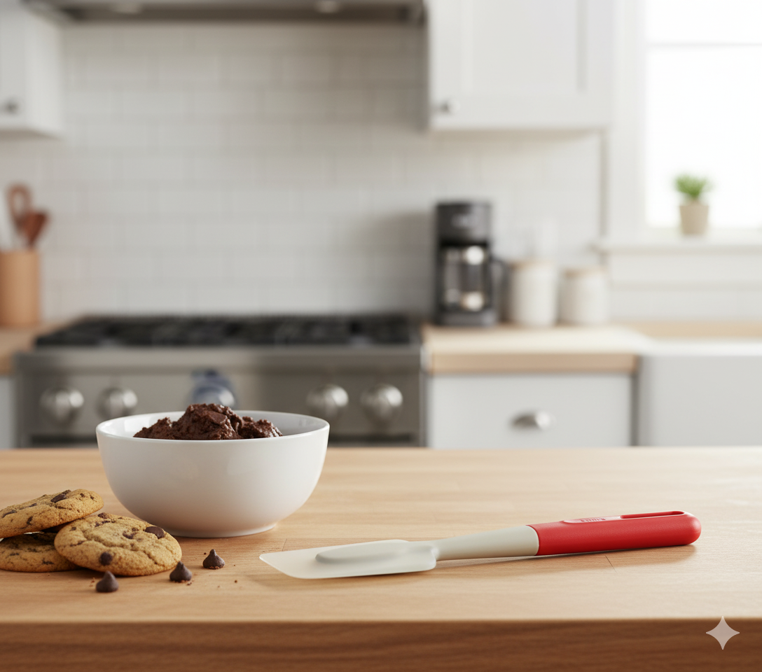 Espátula Punta Silicona Platino para Cocina y Alta Repostería Lékué