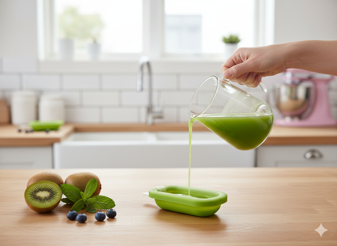 Molde Paleta Silicona Platino Verde Lékué