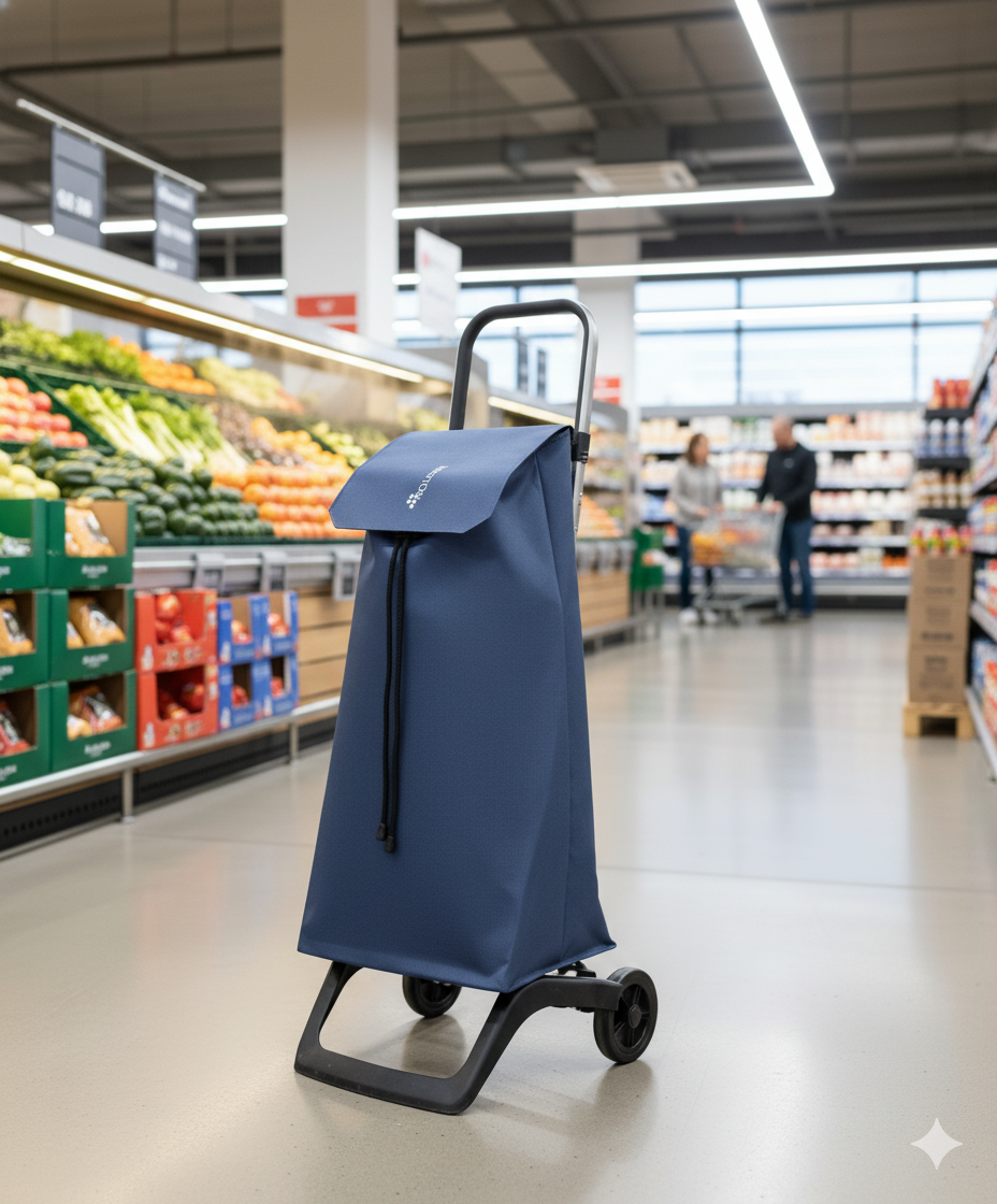 Carrito de Compras Jet 038 Tweed 2 Azul Marino Rolser