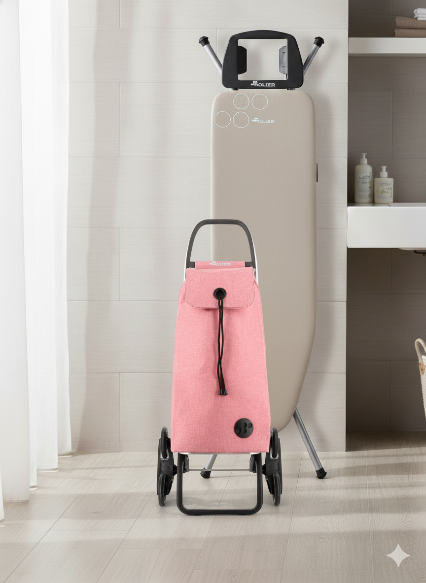 Carrito de Compras IMX383 Tweed 6 Rosa Rolser