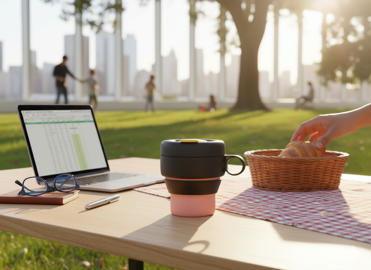 Mug To Go 350 ml Coral Lékué