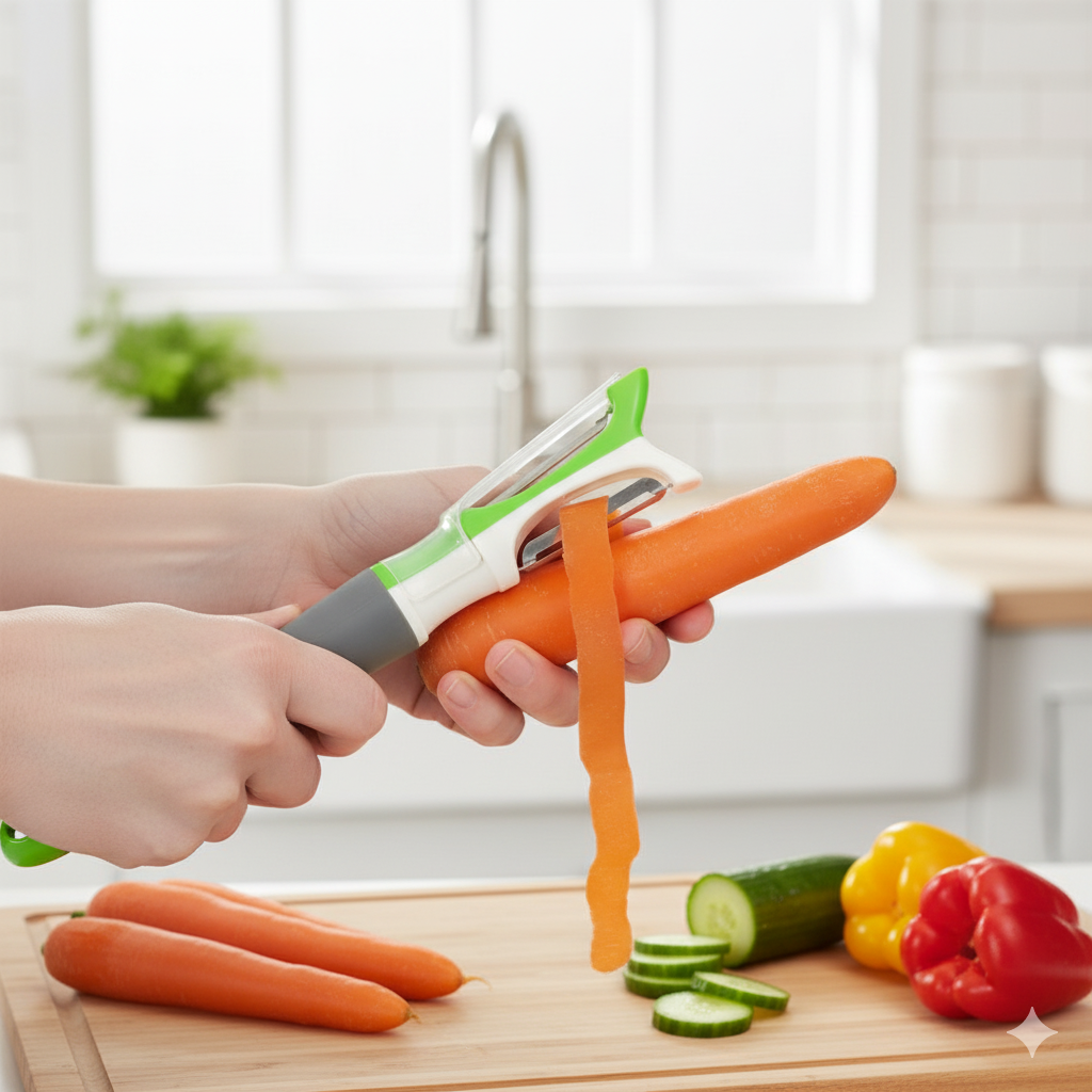 Pelador Dual Policarbonato y Acero Inoxidable 2 en 1  Progressive